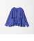 ［size SHORTあり］ボイル レイヤー ギャザー ブラウス