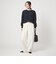 【WEB限定】＜at ease＞ワッフル ヘンリーネック ロングスリーブ カットソー