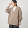 【WEB限定】＜at ease＞ダブルフェイス エリツキ プルオーバー カットソー