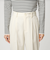 ［size SHORT/TALLあり］Daily Chic タック スリム パンツ オフホワイト