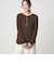 【WEB限定】＜at ease＞シアーテレコ ヘンリーネック カットソー
