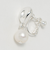 淡水パール＆プレート イヤリング