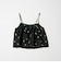 フラワー ジャガード キャミソール