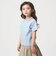 【WEB限定】ネック スリットTシャツ 100cm-160cm