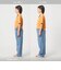 【WEB限定】サイドギャザー チビ Tシャツ 100cm-160cm