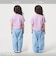 【WEB限定】サイドギャザー チビ Tシャツ 100cm-160cm