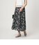 フラワー プリント スカート