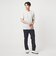 LONG FIBER COTTON ボーダー クルーネック 半袖 Tシャツ