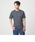 LONG FIBER COTTON ボーダー クルーネック 半袖 Tシャツ