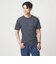 LONG FIBER COTTON ボーダー クルーネック 半袖 Tシャツ