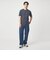 LONG FIBER COTTON ボーダー クルーネック 半袖 Tシャツ