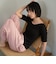 カップデザインネックTシャツ / カップインナー