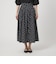 タック フレア スカート 2 ドット