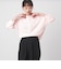 【WEB限定】＜at ease＞ワッフル ヘンリーネック 5分袖 カットソー