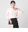 【WEB限定】＜at ease＞ワッフル ヘンリーネック 5分袖 カットソー
