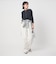 【WEB限定】＜at ease＞ワッフル ヘンリーネック 5分袖 カットソー