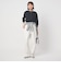 【WEB限定】＜at ease＞ワッフル ヘンリーネック 5分袖 カットソー