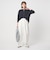 【WEB限定】＜at ease＞ワッフル ヘンリーネック 5分袖 カットソー