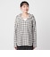 【WEB限定】＜at ease＞フード チェック シャツ