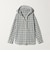 【WEB限定】＜at ease＞フード チェック シャツ