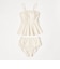 ジョーゼット風 ペプラムビスチェ オフホワイト スイムウェア / 水着