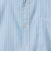 W/R オックスフォード ストライプ バンドカラー 半袖 シャツ