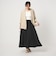 ボイル パネル フレア スカート