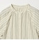 スタンド ストライプ ブラウス