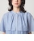 ヨーク プリーツ ショートスリーブ ブラウス