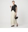 【WEB限定】＜at ease＞スキッパー カットソー 接触冷感 UVカット 遮熱