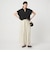 【WEB限定】＜at ease＞スキッパー カットソー 接触冷感 UVカット 遮熱