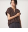 【WEB限定】＜at ease＞スキッパー カットソー 接触冷感 UVカット 遮熱