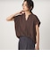 【WEB限定】＜at ease＞スキッパー カットソー 接触冷感 UVカット 遮熱