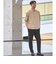 【WEB限定】JUST fit ウールライク ボックス シルエット 半袖 シャツ