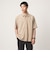 【WEB限定】JUST fit ウールライク ボックス シルエット 半袖 シャツ