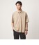【WEB限定】JUST fit ウールライク ボックス シルエット 半袖 シャツ