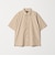 【WEB限定】JUST fit ウールライク ボックス シルエット 半袖 シャツ