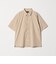 【WEB限定】JUST fit ウールライク ボックス シルエット 半袖 シャツ