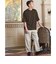 FINE BASIC ハシゴ Super100’s ウール 半袖 Tシャツ