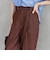 ［size SHORT/TALLあり］ライト リネンライク ストレート パンツ UVカット 通気性
