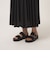 ［size SHORT/TALLあり］ワッシャー プリーツ ショートスリーブ ワンピース