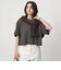 ＜スタイリスト兵藤千尋さんコラボ＞クロップド ワイド Tシャツ UVカット