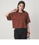 ＜スタイリスト兵藤千尋さんコラボ＞クロップド ワイド Tシャツ UVカット