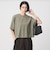 ＜スタイリスト兵藤千尋さんコラボ＞クロップド ワイド Tシャツ UVカット