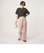 【WEB限定】＜at ease＞オルマイ ワイド パンツ ストレッチ UVカット