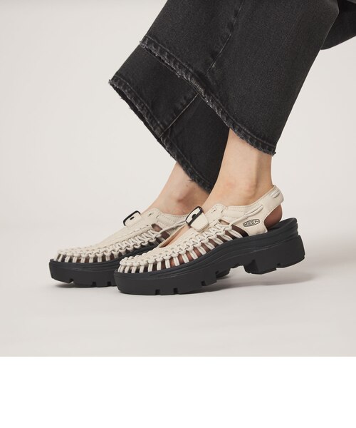 KEEN＞ユニーク ピーエルティー メリージェーン サンダル｜グリーン