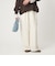 【WEB限定】＜at ease＞ドロスト ワイド パンツ オフホワイト