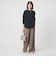 【WEB限定】＜at ease＞ドロスト ワイド パンツ