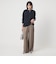 【WEB限定】＜at ease＞ドロスト ワイド パンツ