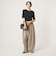 【WEB限定】＜at ease＞カーブ パンツ マシンウォッシャブル ストレッチ UVカット